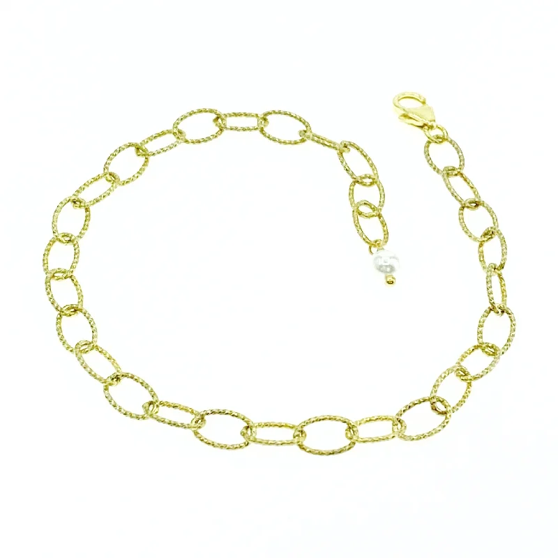 Gold Shimmer Oval Chain