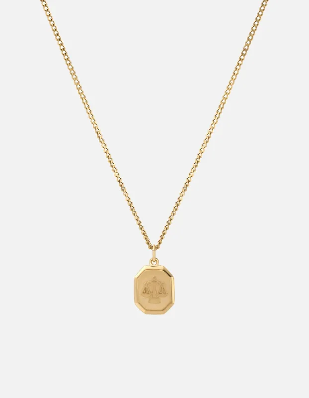 Libra Nyle Necklace, Gold Vermeil