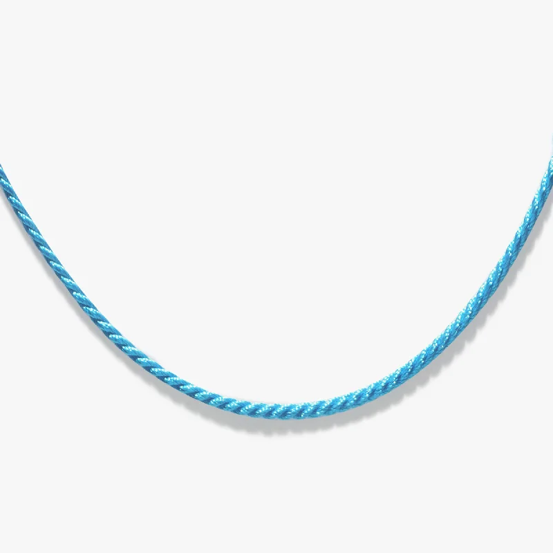 Blue Cord Necklace