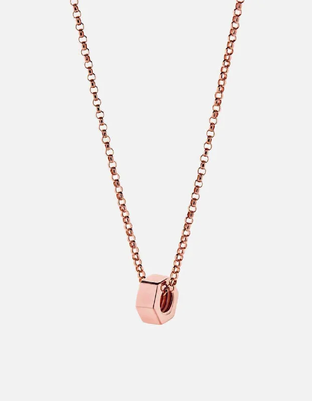 Bare Necklace, Rose Vermeil