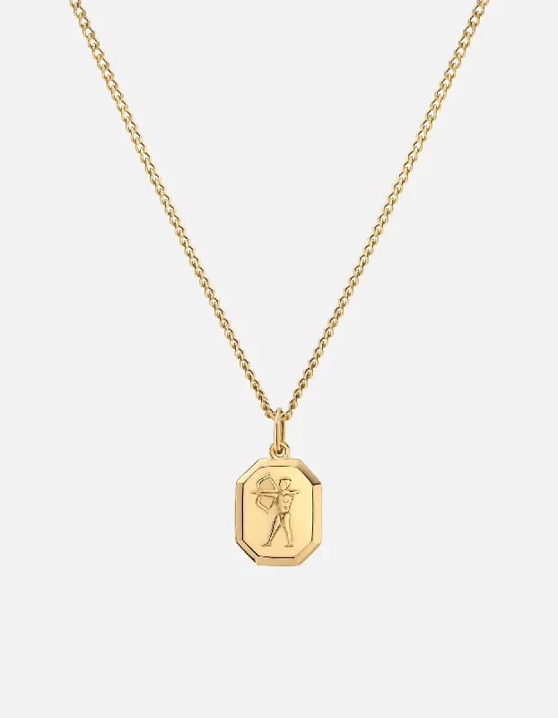 Sagittarius Nyle Necklace, Gold Vermeil