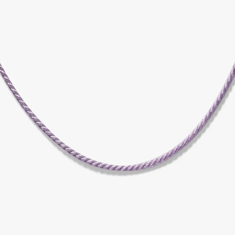 Lilac Cord Necklace