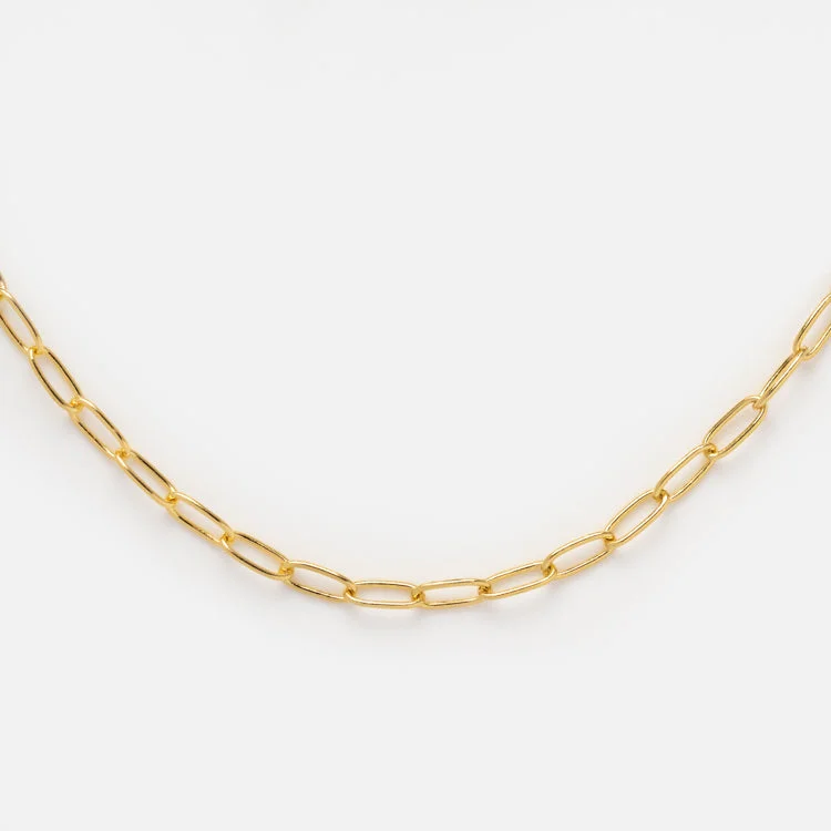 Vermeil Paperclip Necklace