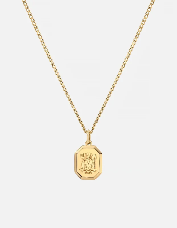 Aquarius Nyle Necklace, Gold Vermeil