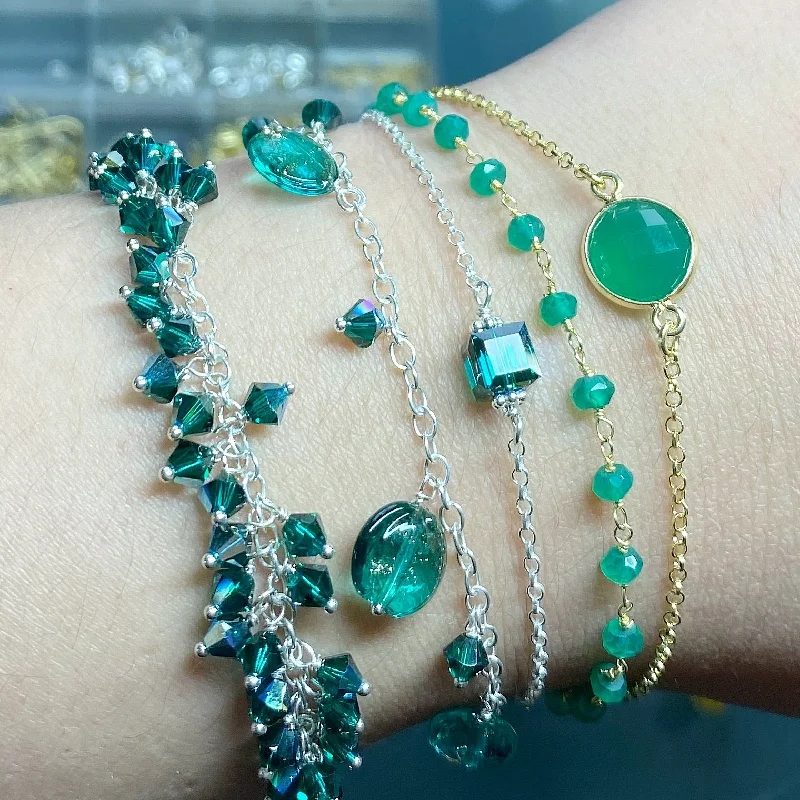 YUMI JEWELRY - Emerald Green Bracelet Collection