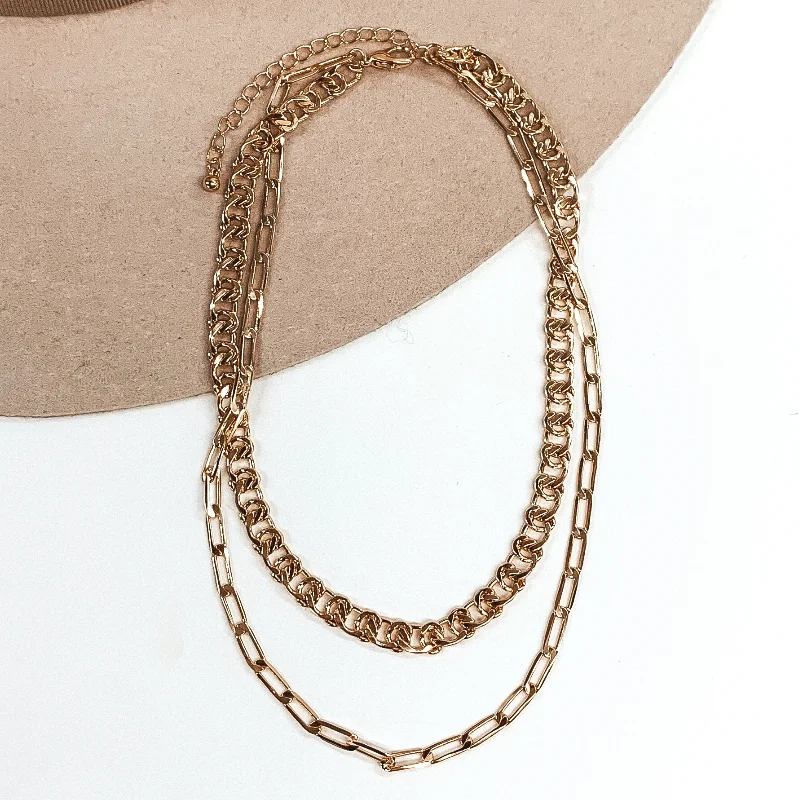 Effortlessly Chic Chain Necklace in Gold