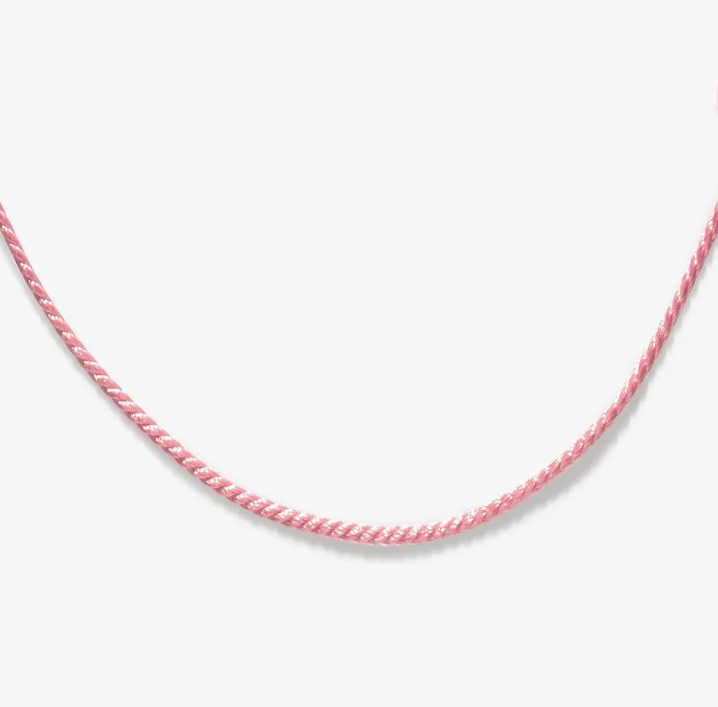 Pink Cord Necklace