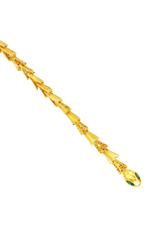 TOMEI x XIFU 【灵蛇系列】 5D Snake Series Bracelet, Yellow Gold 999