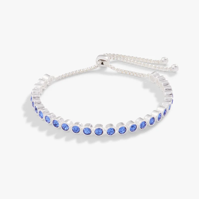 Bolo Tennis Bracelet, Sapphire