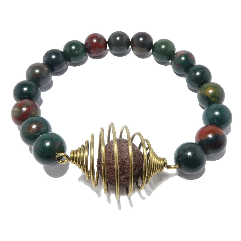 Moqui Marble Bracelet Bloodstone Shaman Stone