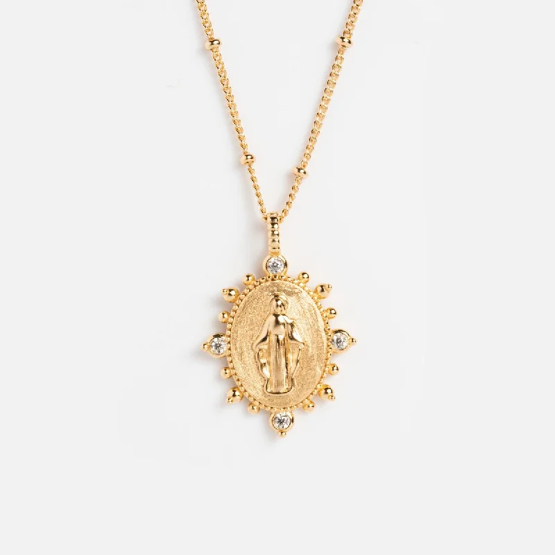 Lady Lourdes Pendant Necklace