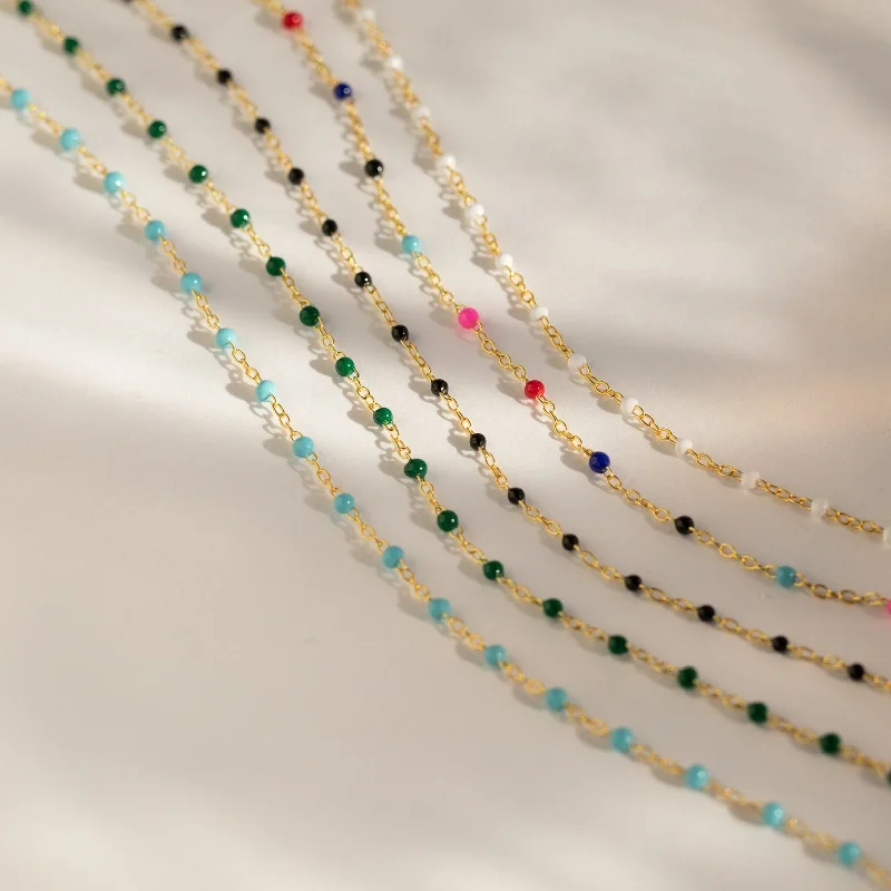 Beaded Station Necklaces