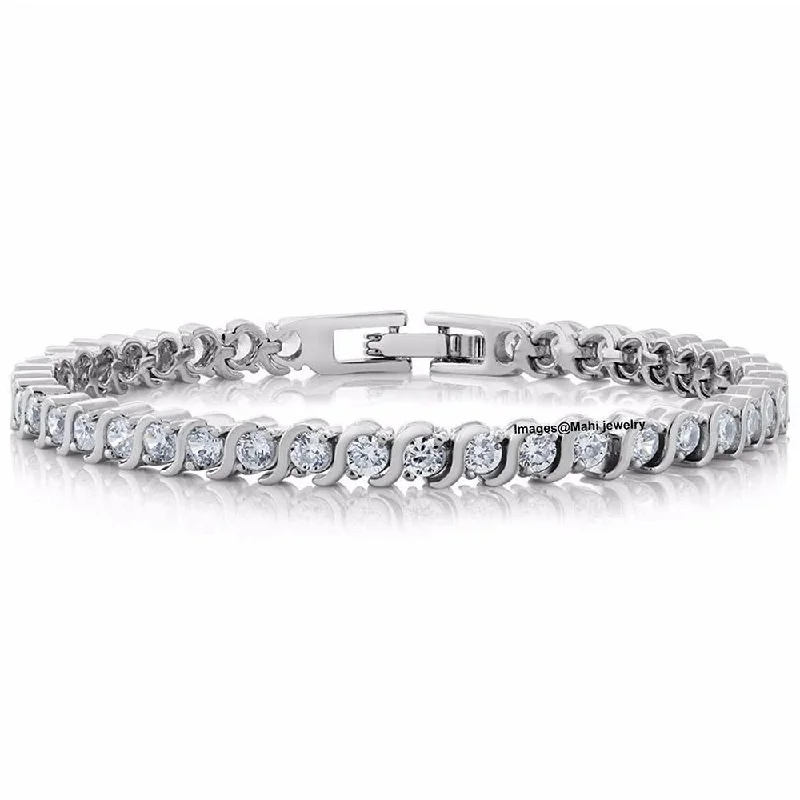 Mahi Mystic Mystic Tennis Bracelet with Crystal Stones - BR1100296R