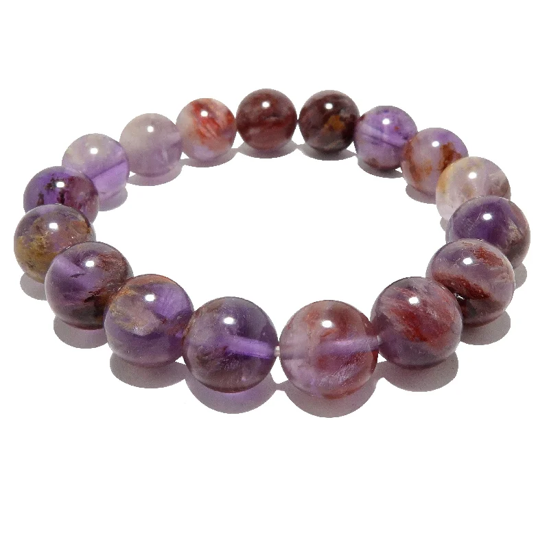 Amethyst Bracelet Red Goethite Soul Fire Ecstasy