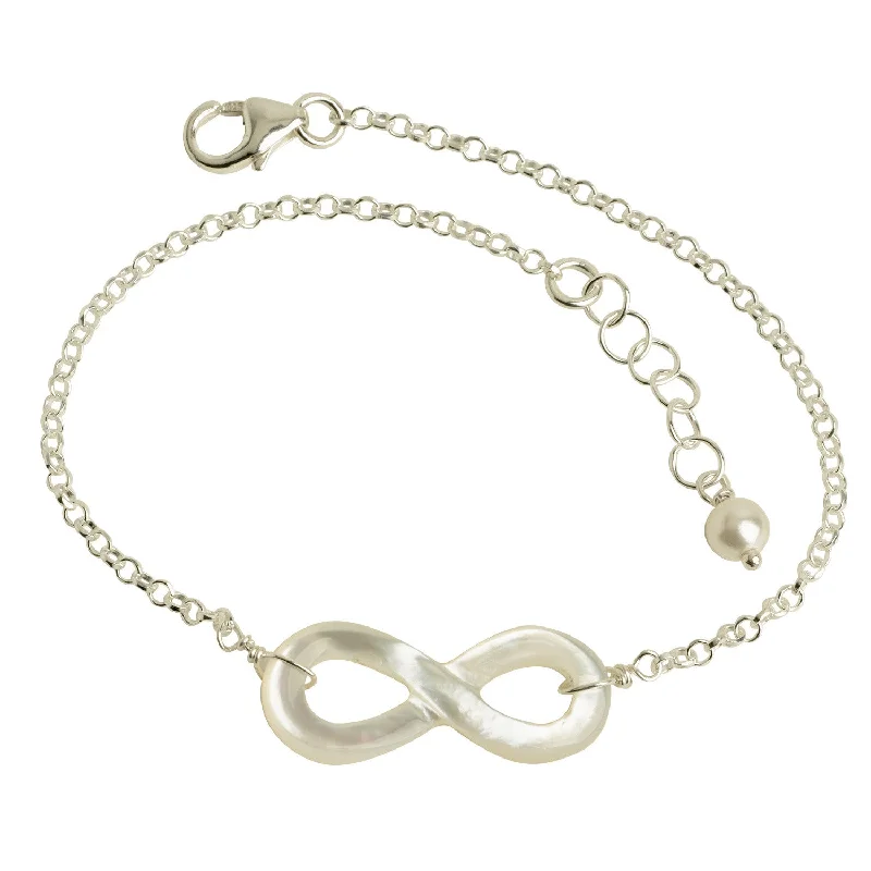 Mother of Pearl Infinity Bracelet