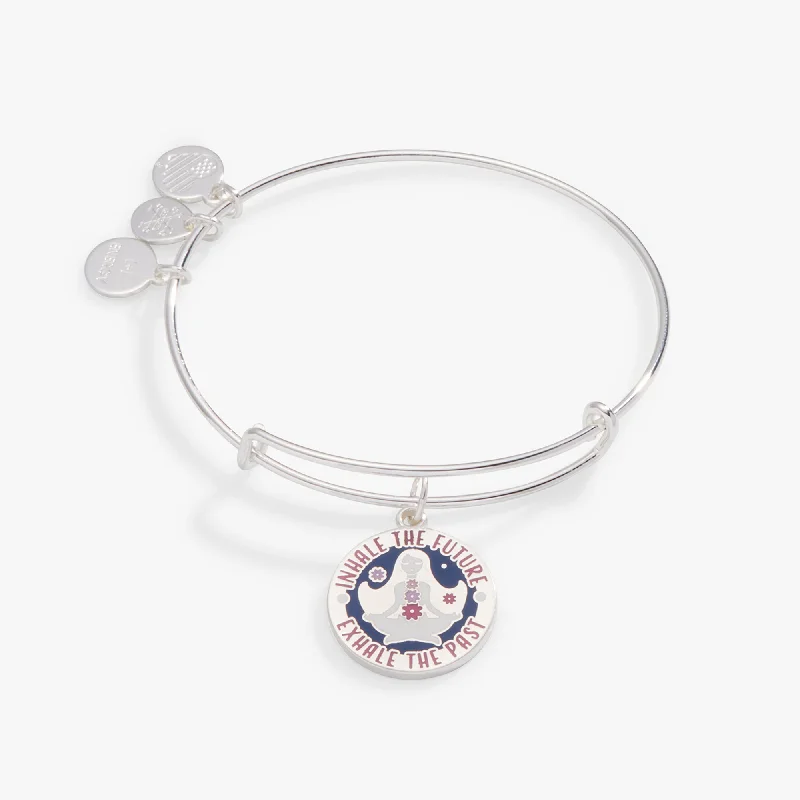 Inhale the Future' Charm Bangle Bracelet