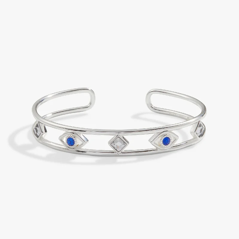 Evil Eye Crystal Cuff