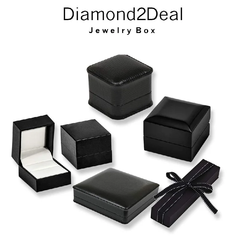 Diamond2Deal 14k Yellow Gold Gold Hollow Block Post Stud Earrings (L-4mm, W-5.5mm)