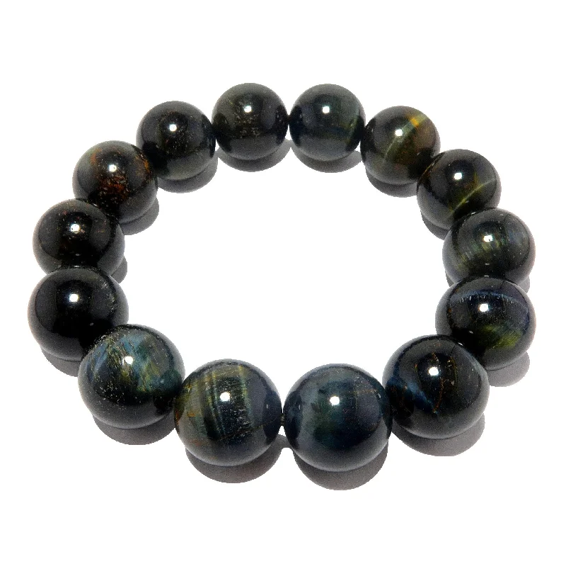 Hawks Eye Bracelet Blue Shine Sharp Mind Stone