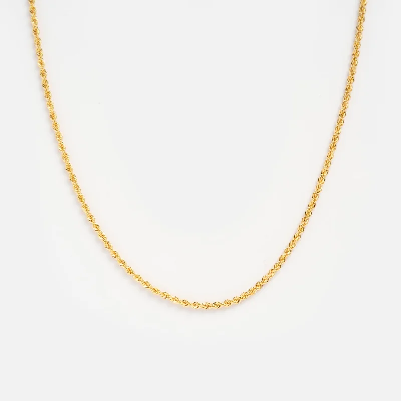 Solid Gold Bold Rope Chain