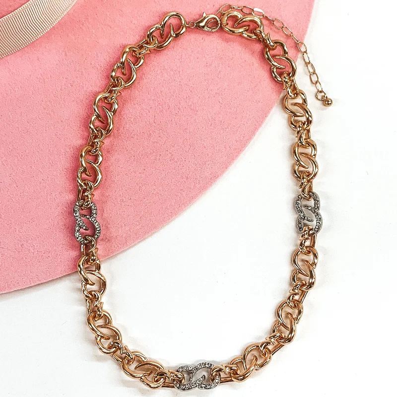 Big Attitude Chain Necklace in Gold/Silver