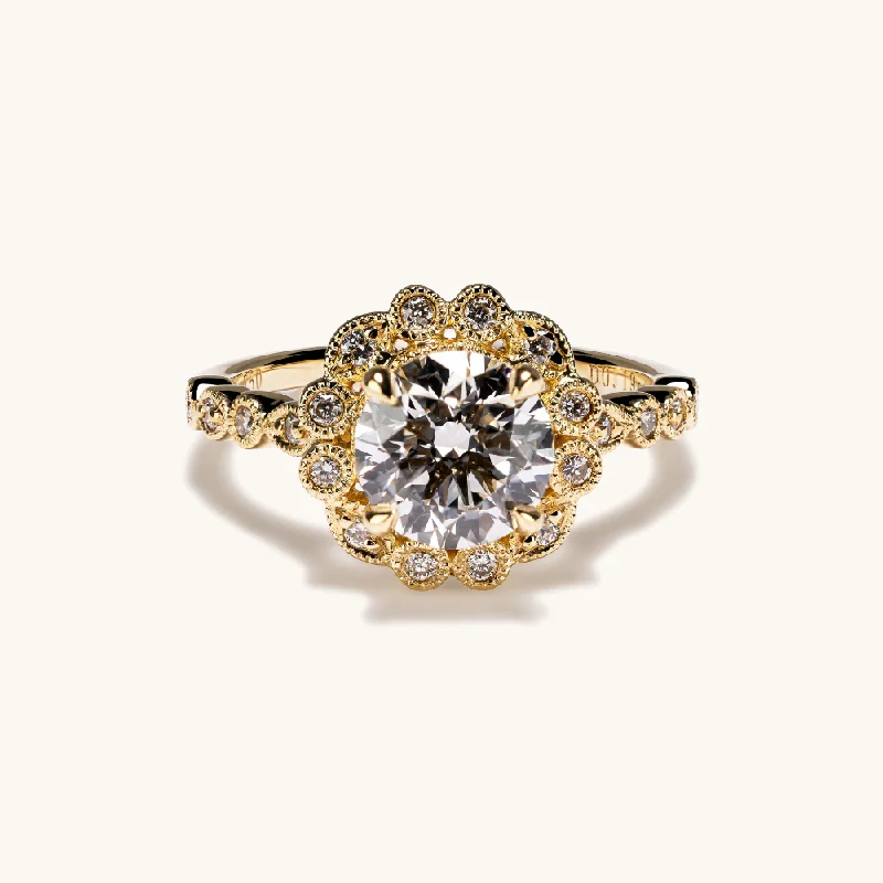 1.51 Round Lab Diamond Engagement Ring