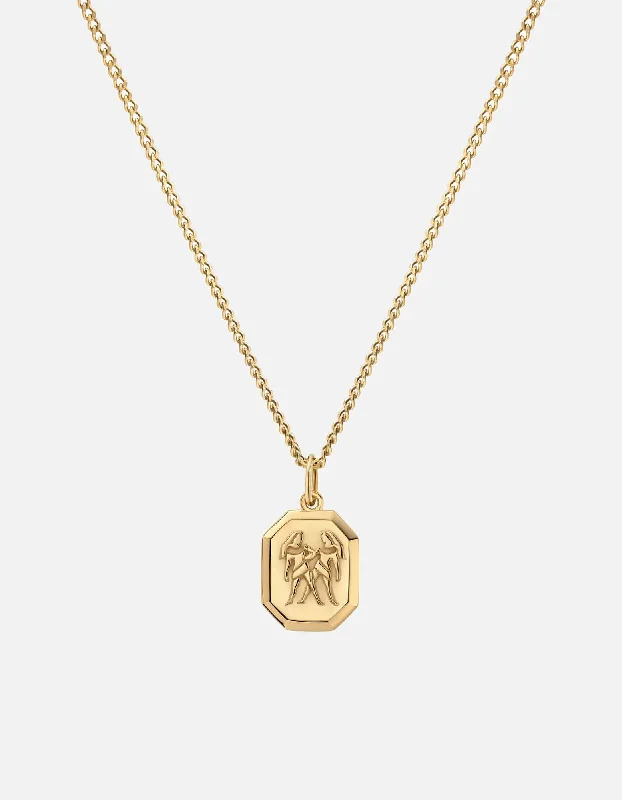 Gemini Nyle Necklace, Gold Vermeil