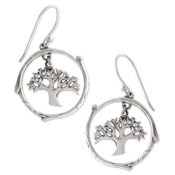 Handmade Sterling Silver 'Taru Menyan' Earrings (Indonesia)