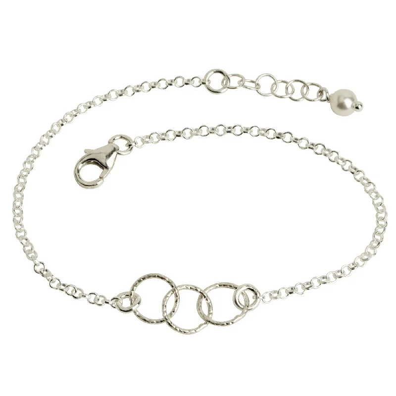 Three Interlocking Circle Bracelet